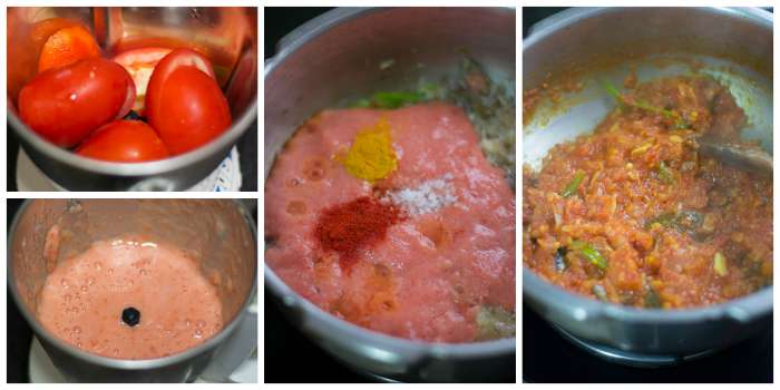 Tomato-Rice-with-Coconut-Milk-in-Pressure Cooker-add-tomatoes