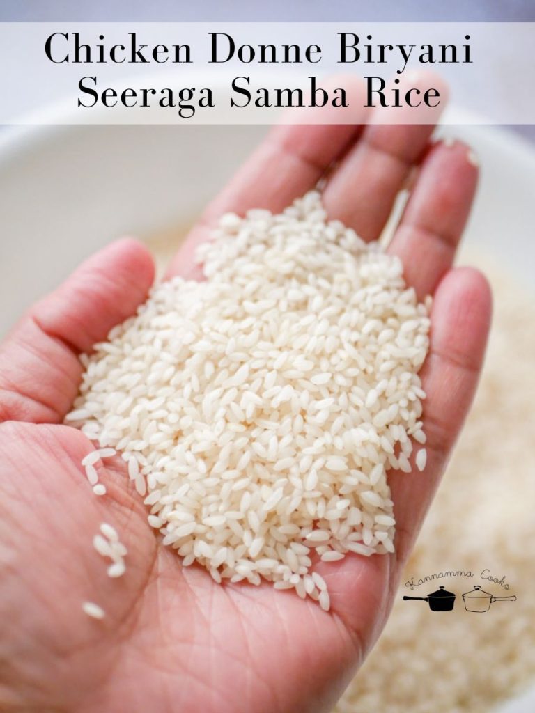 Chicken Donne Biryani Seeraga Samba Rice