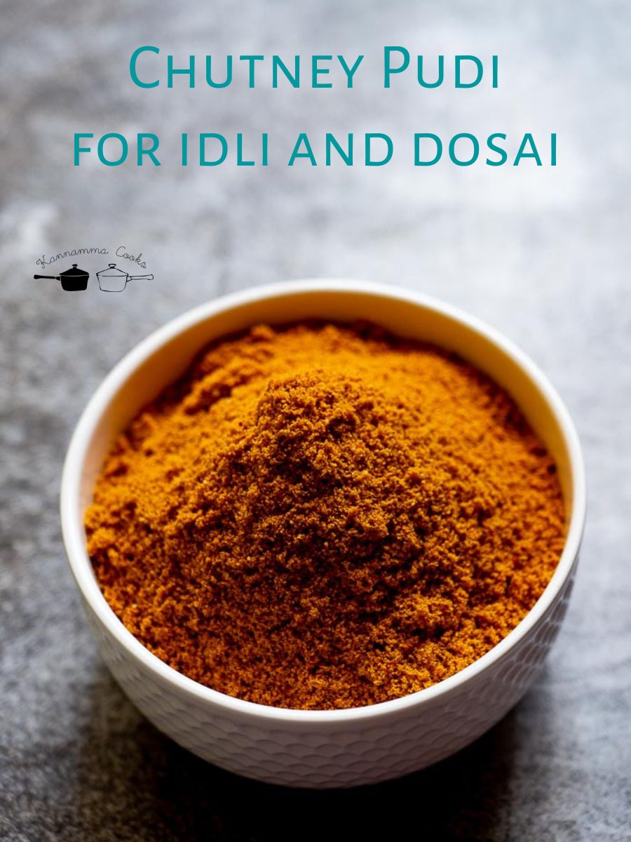 Chutney Pudi for idli and dosai
