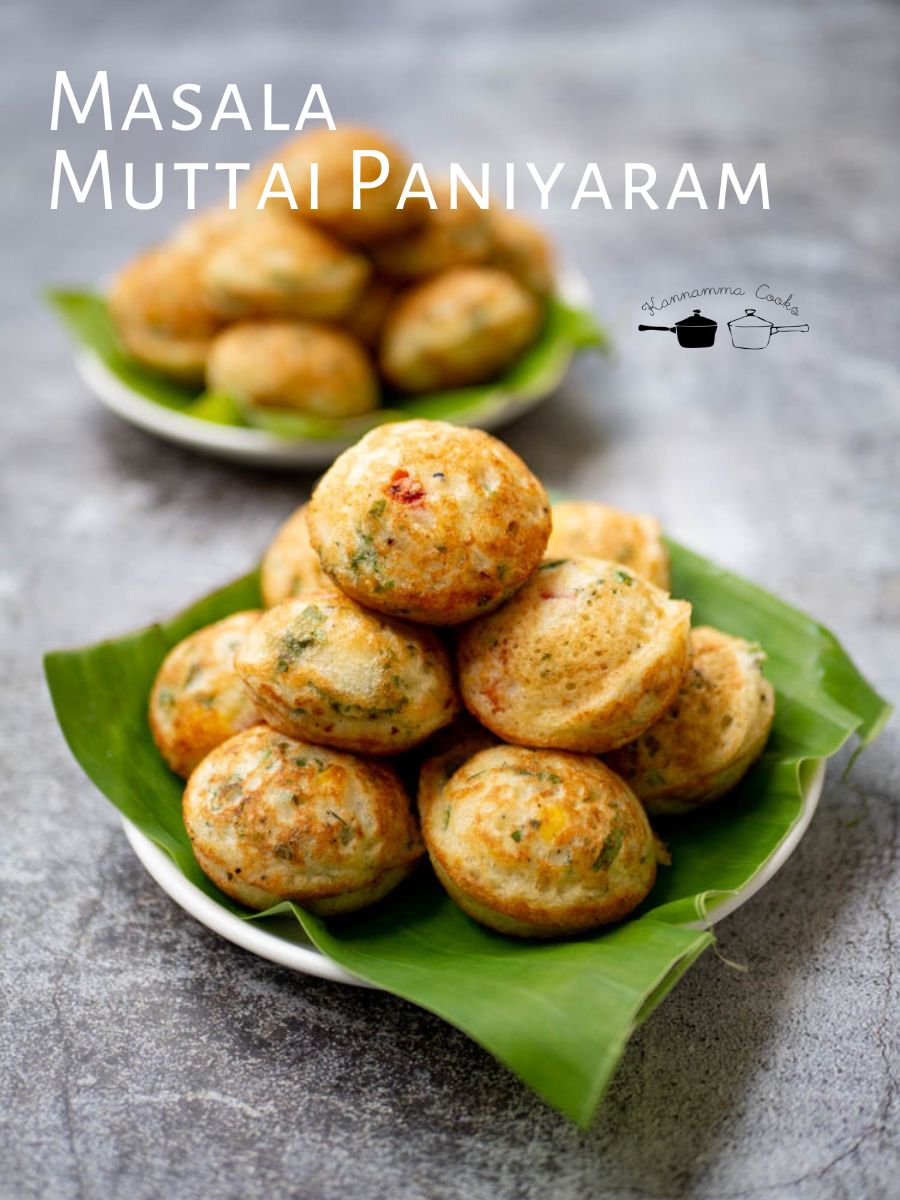 Masala Muttai Paniyaram
