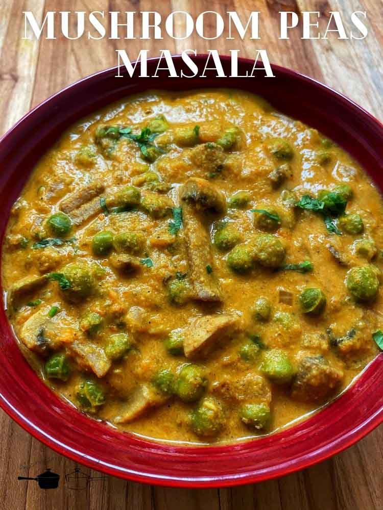 mushroom peas masala