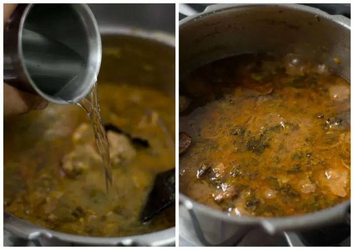 Tamil-style-mutton-biryani-add-water