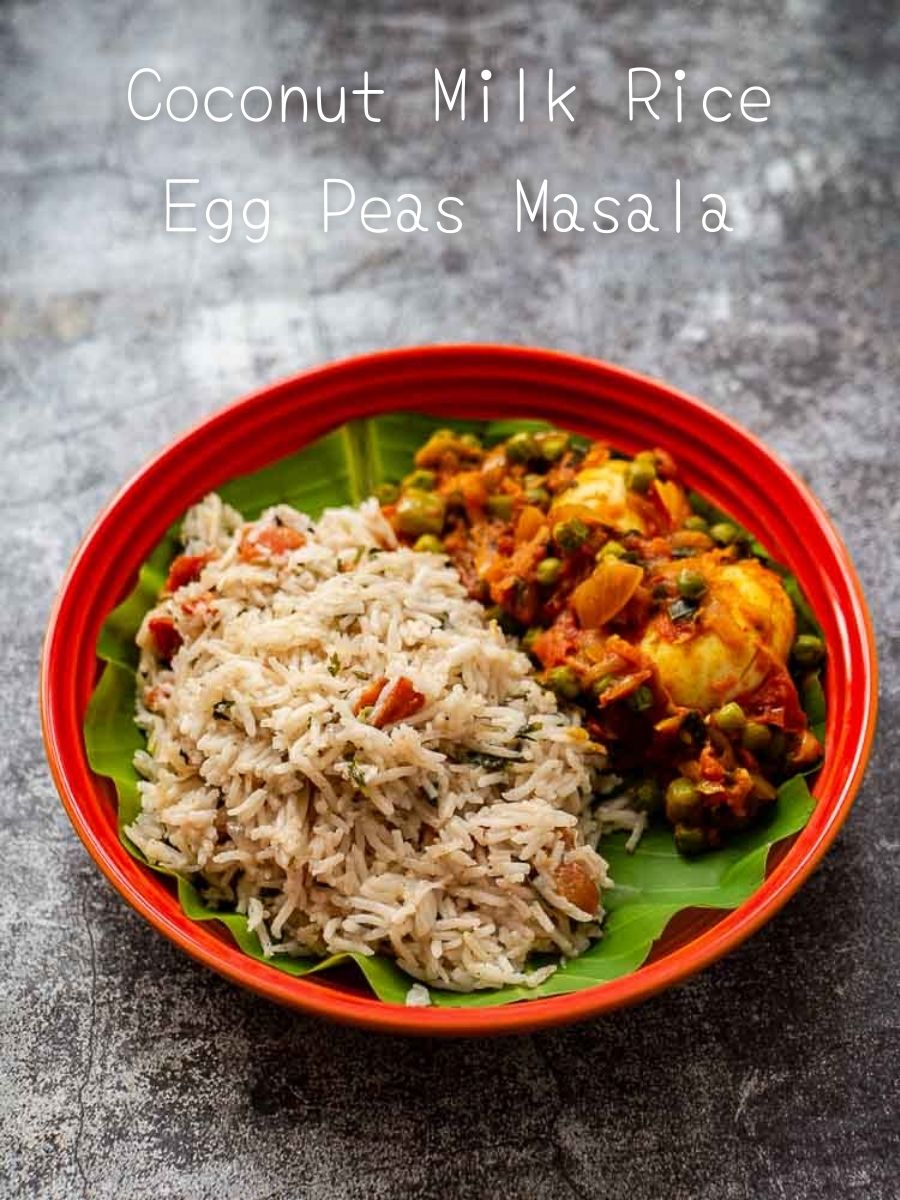 coconut-milk-rice-egg-peas-masala