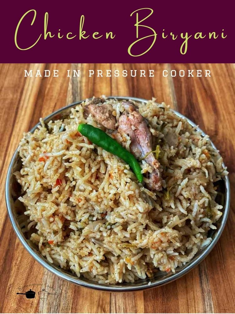 pressure cooker chicken biryani
