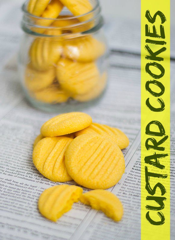 Indian melt in your mouth Custard Cookies #cookies #christmas #meltinyourmouth